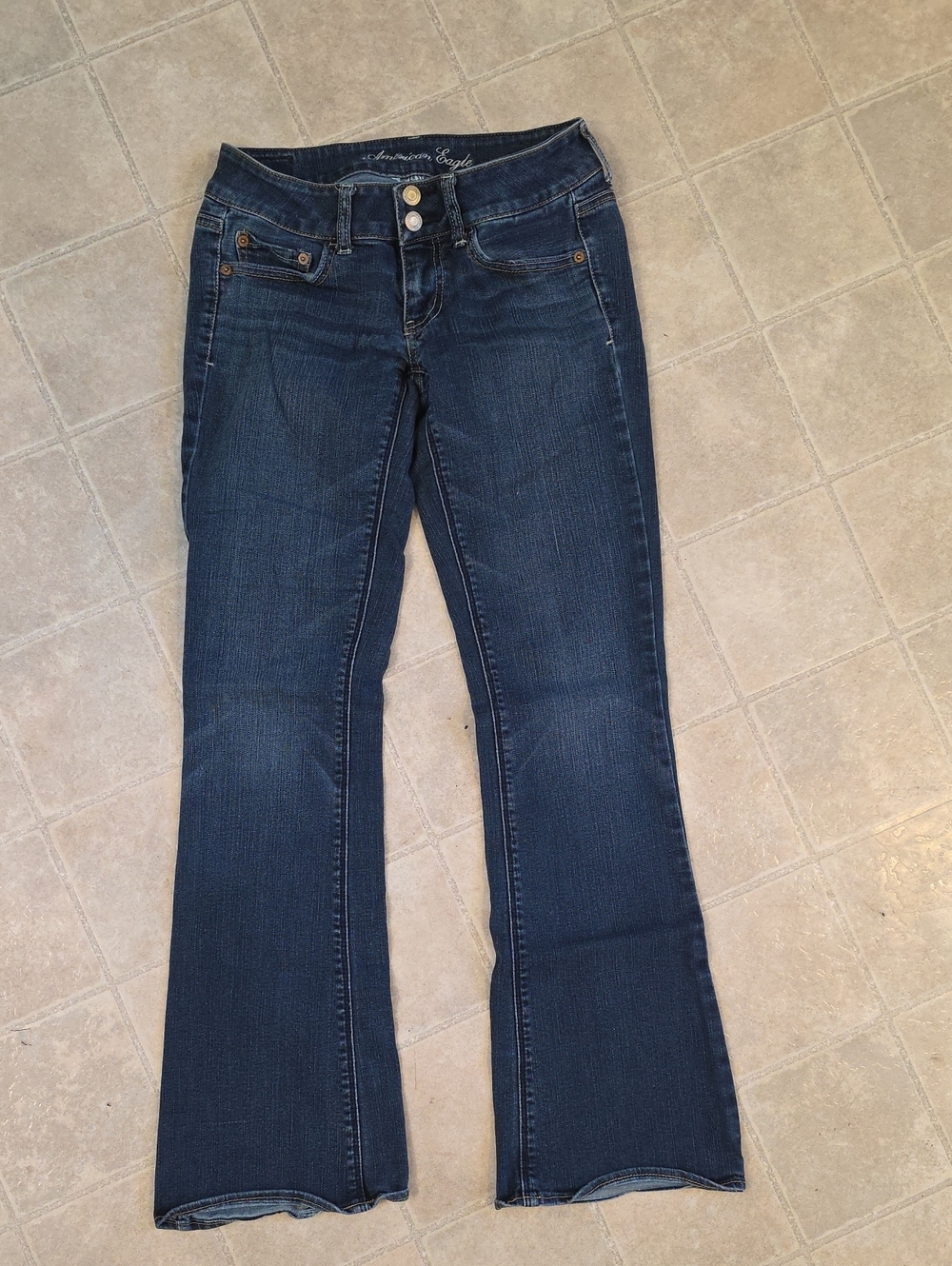 American Eagle Outfitters Dark Indigo Flare Jeans